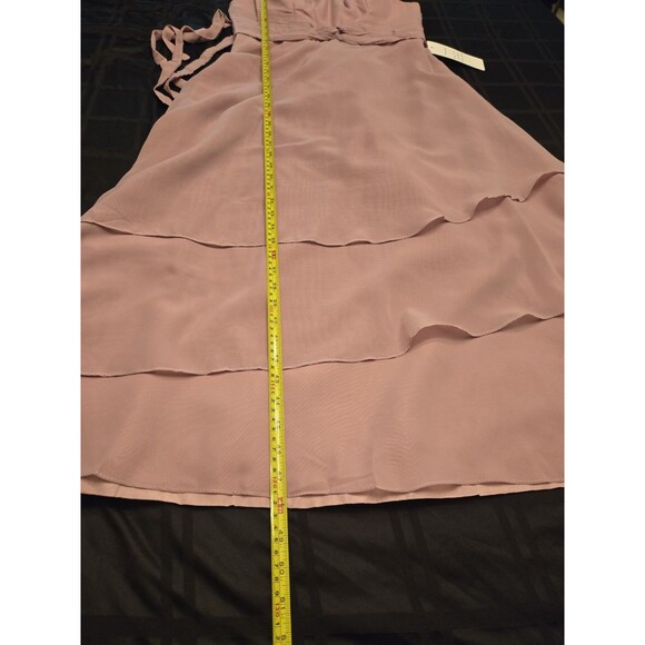 Mauve Simple Mother of the Bride Dress Zipper Back Chiffon Wedding Gowns 8 - Picture 13 of 13